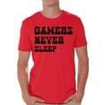 thumbnail image 1 of Awkward Styles Mens Novelty Tshirts Mens Novelty Shirts Funny Sarcastic Humor Graphic Tees for Men Gamers Never Sleep Shirt, 1 of 4