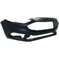 thumbnail image 3 of EPOTOOR Front Bumper Cover Replacement for 2017 2018 Ford Fusion with Tow Hook Hole but w/o Park Assist Sensor Holes Primered FO1000718, 3 of 7