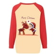 thumbnail image 4 of Costumes de Noël en Solde Mode Blouse à Manches Longues Imprimée Col Rond Pull Décontracté Sweat-Shirts Surdimensionnés pour Femmes, 4 of 4