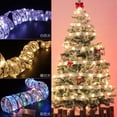thumbnail image 3 of Xinhuaya Shining Ribbon Fairy Lights for Christmas Tree Decor, 13ft 40 LED Glow Ribbon String Lights Christmas Decorations for Home Holiday Party Weddings Indoor Outdoor Christmas Decor, 3 of 7
