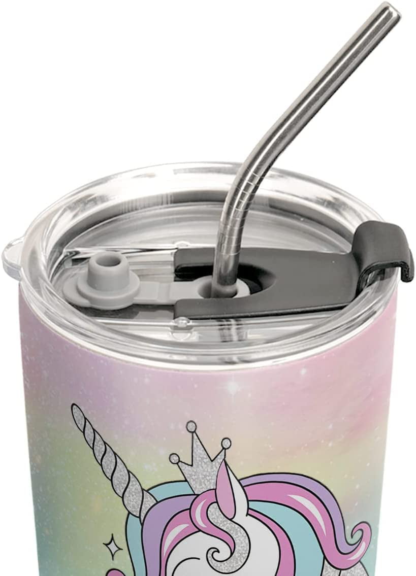  Gym Lover Gifts for Men, Women - Muscular Unicorn with Pink  Backdrop and Colorful Stars - 30 Oz White Stainless Steel Large Tumbler :  Everything Else