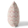 thumbnail image 2 of 18" Love and Liberty Broadcloth Blown and Closed Pillow in Pink White Fabric, 2 of 5