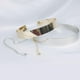 thumbnail image 5 of Cinturón con placa dorada para mujer, estilo urbano, con cadena y espejo Plata, 5 of 8