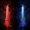 Blue Red, variant on Manfei Pixel Neon Flame Shower Curtain 72Wx72L, Crossed Crystal Sword Bathroom Curtain
