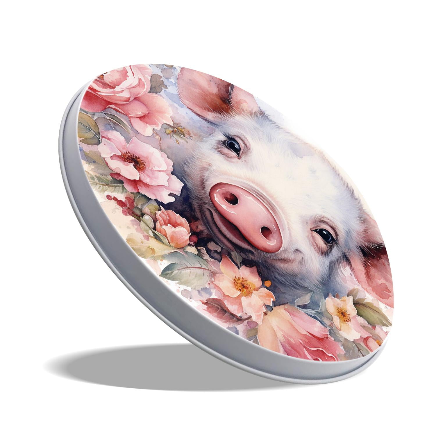 Stove Burner Covers 4 Pcs for ,Pink Pig drawing, Round Gas Stove Burner Cover 8Inch And 10Inch