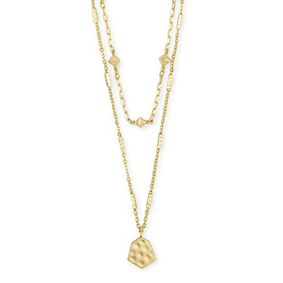 Kendra Scott Clove Multi Strand Adjustable Length Necklace for Women, Fashion Jewelry, 14k Gold-Plated