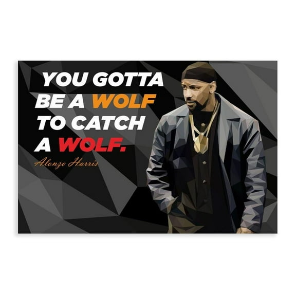 Training Day Classic Movie Poster Quotes Canvas Poster Wall Art Decor Print Picture Paintings for Living Room Bedroom Decoration