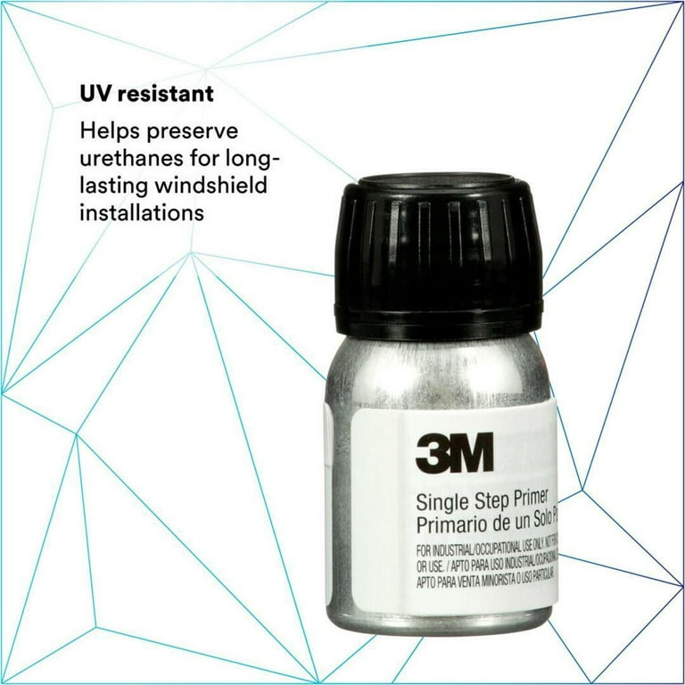 3M Single Step Primer, 08682, Black Color, One-Part Urethane, UV Resistant,  30 mL/1.01 fl oz 