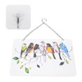 thumbnail image 1 of Hanging Wind Chime, Wall Decor Garden Suncatchers  For Window Rectangular Plate 20x12.5cm, 1 of 8