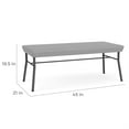 thumbnail image 4 of Mystic Reception Waiting Room 18.5" 2-Seat Benchand / Silver Steel / Blue, 4 of 5