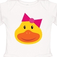 thumbnail image 4 of Inktastic Duck Girls Girls Long Sleeve Baby Bodysuit, 4 of 5