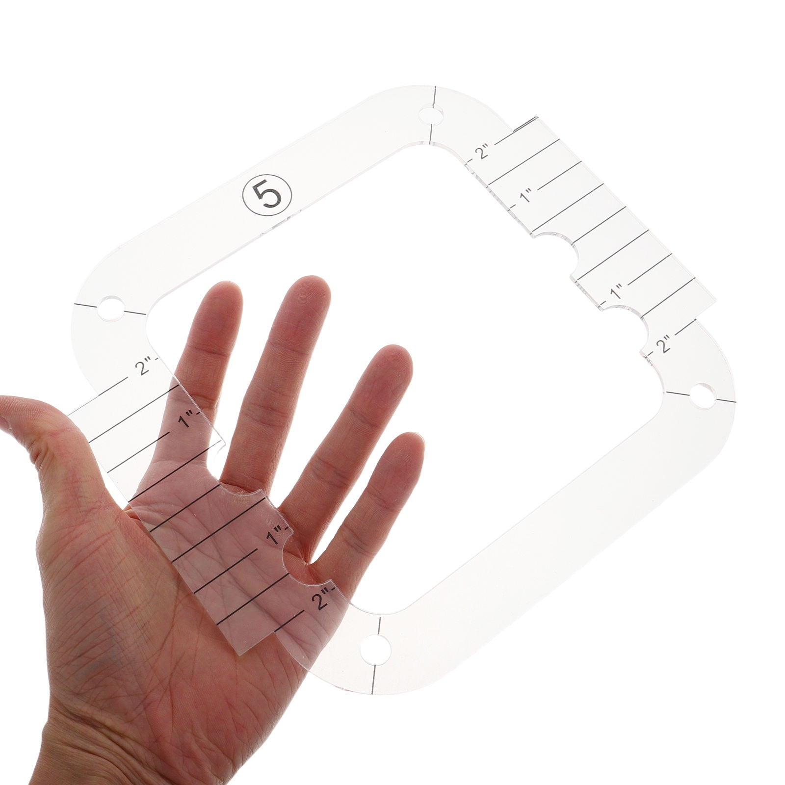 Raindrops Quilting Ruler Acrylic Transparent for DIY Convenient and Practical 3Pcs