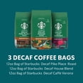 thumbnail image 3 of Starbucks Medium & Dark Roast Decaf Ground Coffee, Variety Pack, 3 Bags (12 Oz Each), 3 of 3