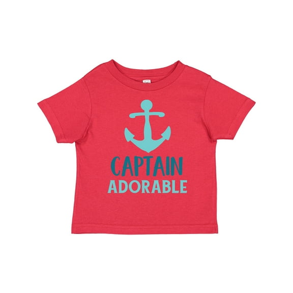 Inktastic Captain Adorable, Boat Anchor, Sailor, Sailing Boys Toddler T-Shirt