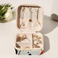thumbnail image 6 of Valentine's Day Travel Portable Square Jewelry Box Organizing Rings Earrings Necklaces Bracelets for Girls Women, 6 of 6
