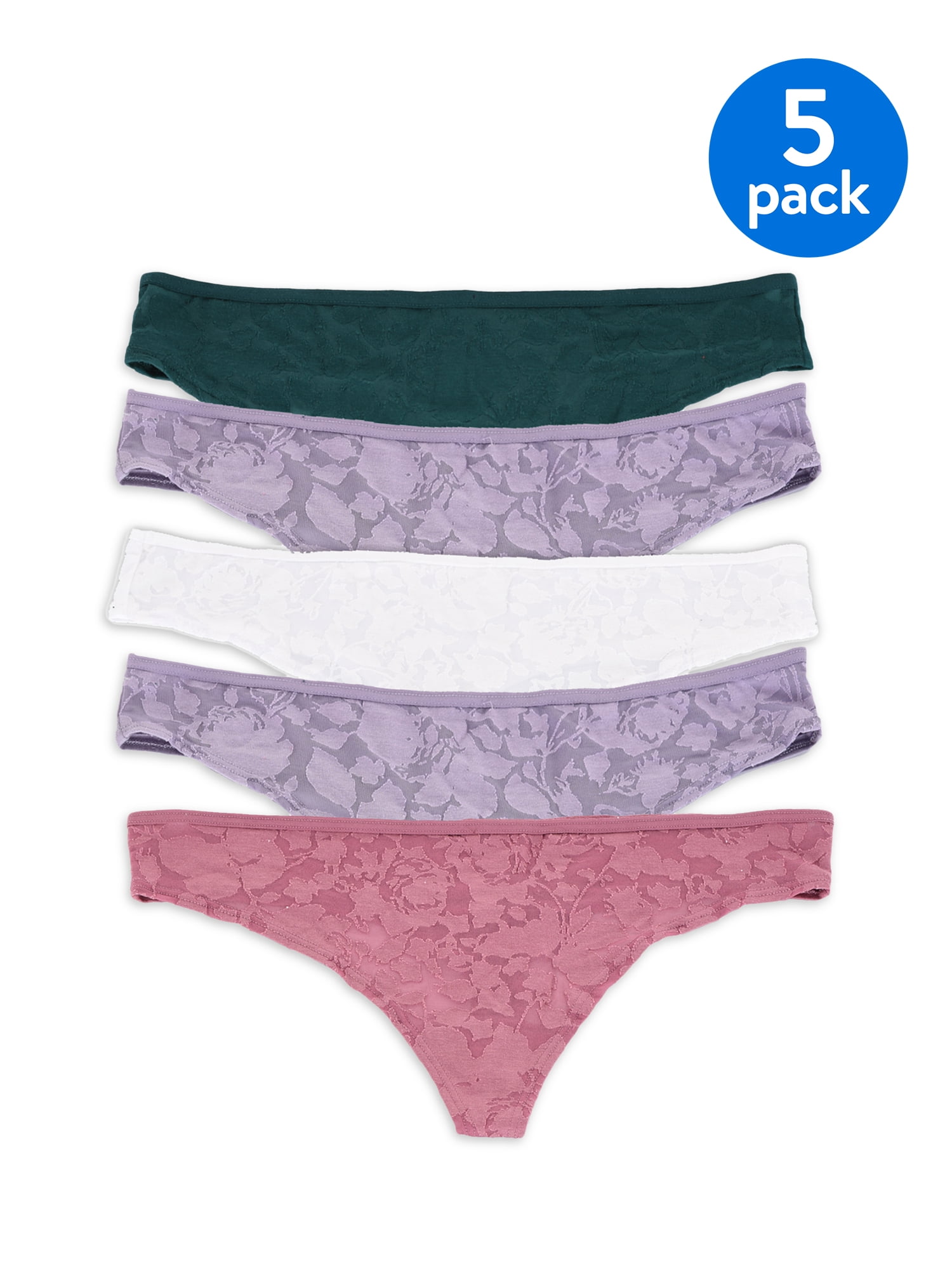 Women's Clothing Women's Panties 5Pack No Boundaries Juniors' Women's