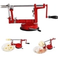 thumbnail image 1 of Apple Peeler Corer Slicer,3 In 1 Stainless Steel Apple Corer Slicer Peelers With Suction Base,durable Spiral Multicolor Apple Peelers Slicer,cast Iron, 1 of 5