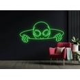 thumbnail image 3 of Glowneon Alien In Hole Neon Signs, Room Wall Art Decor, 3 of 4