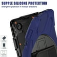 thumbnail image 3 of For Lenovo Tab 10.1 inch 2025 TB311FU/TB311XU Case, 360 Hand Strap, Shoulder Strap, Kickstand, Rugged Drop Protection, Navy Blue, 3 of 6