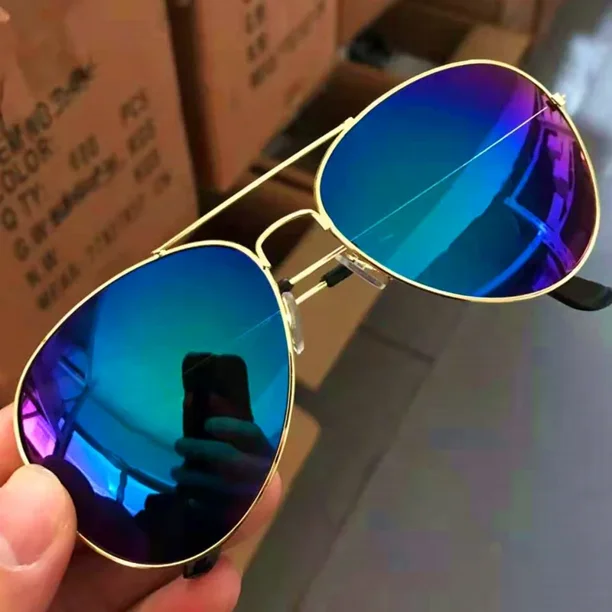 Gafas de sol de moda para mujeres y hombres, gafas de sol redondas con gradiente de piloto Wen, gafas de conducción al aire libre, gafas Очки Сotyне Norsarkan...........е