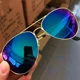 thumbnail image 1 of Gafas de sol de moda para mujeres y hombres, gafas de sol redondas con gradiente de piloto Wen, gafas de conducción al aire libre, gafas Очки Сotyне Norsarkan...........е, 1 of 4