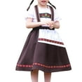 thumbnail image 2 of Toddler Girls Casual Dresses Oktoberfest Spring Summer Floral Cotton Crew Neck Short Sleeve Tops Skirts Outfits Clothes Festival Wear, 2 of 5