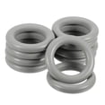 thumbnail image 1 of Unique Bargains 10Pack 55mm(2.2-inch) Wood Rings, Natural Smooth Colorful Wood Circles, Dark Gray, 1 of 4