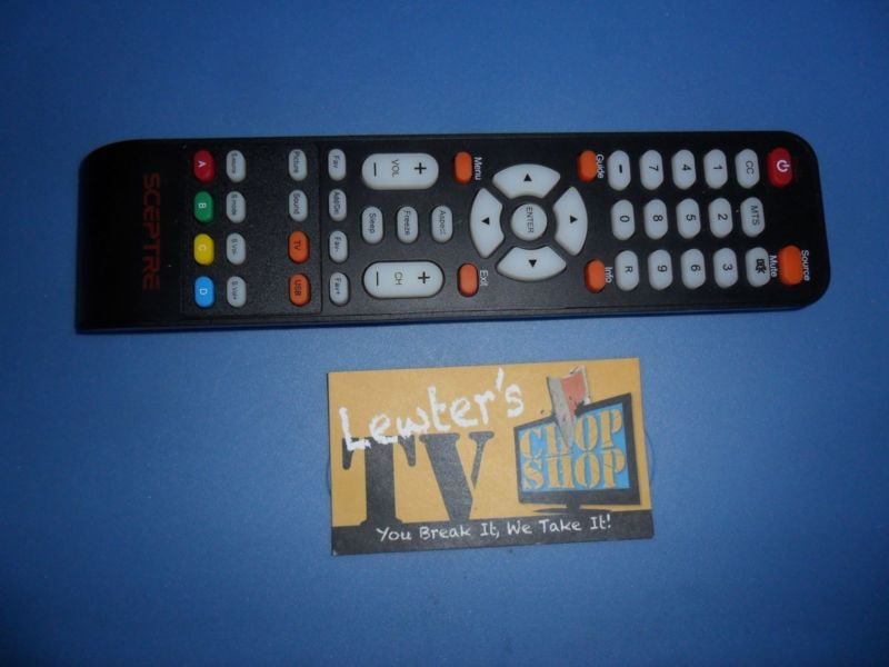 SCEPTRE VERSION 1 REMOTE CONTROL E245BDFHD E325BDFHD E325BV E246BD