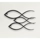 thumbnail image 1 of Animlas Metal Wall Art Works - Familia de peces, decoración de pared de metal, decoración para el hogar, oficina, dormitorio, sala de estar (7,5 pulgadas de ancho x 12 pulgadas de alto / 30 x 18,5 cm), 1 of 5