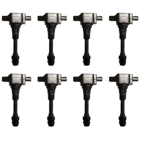 AD Auto Parts 7805-3377 Direct Ignition Coil Pack of 8 Compatible with Infiniti Nissan INFINITI Armada NV2500 NV3500 Pathfinder QX56 QX80 Titan 5.6L 2007-2019