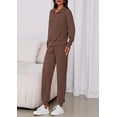 thumbnail image 3 of Conjunto Deportivo de Mujer PRETTYGARDEN Sudadera con Cremallera y Joggers XXL, 3 of 8