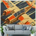 thumbnail image 4 of Orinice Retrofuturism Tapestry Wall Hanging Unique Style Graphic Tapestries Home Wall Decor Art for Living Room Bedroom Apartment Farmhouse Dorm 40x30inch, 4 of 6