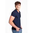 thumbnail image 2 of Camiseta Cuello V Manga Corta Diane & Geordi Colombia Microfibra azul XL, 2 of 3