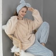 thumbnail image 4 of bamboo viscose pajama sets for women temperature regulating sleepwear with pockets Men's And Women's Autumn And Winter Flannel Pajamas Pajama Suit Cardigan, 4 of 8