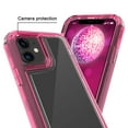 thumbnail image 5 of Crystal Clear Case for iPhone 16, [Not Yellowing][Military Grade Drop Tested] Transparent Shockproof Protective Phone Case Hard PC + Soft Silicone Slim Cover For iPhone 16,Hotpink, 5 of 5