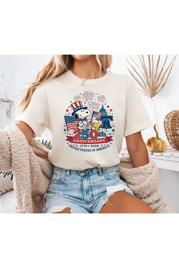 Patriotic Beagle Shirt, America 250 Celebration Tee, Retro USA Dog Graphic