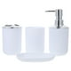 thumbnail image 1 of 1 juego de jabonera de plástico, botella de loción, vaso para cepillo de dientes, accesorios de baño, 1 of 5