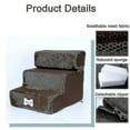 thumbnail image 3 of Dog Stairs Anti-slip Removable Pet 3 Steps Stairs For Small Dog Cat Dog House Pet Ramp Ladder Dog Bed Stairs Pet Supplies-32 step(30x35x20cm), 3 of 5