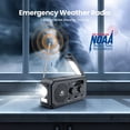 thumbnail image 1 of Radio de emergencia, TENROOP actualizado 5000mAh Radio de clima de man, 1 of 2