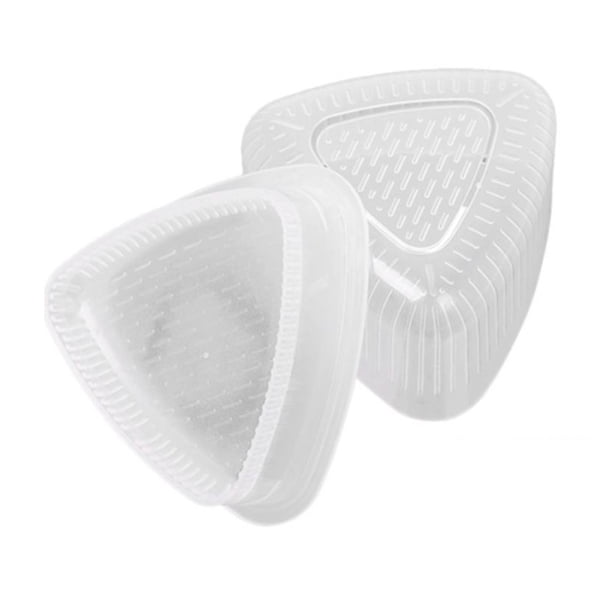 2 moldes triangulares para hacer bolas de arroz, ideales para hacer sushi, algas marinas, bento y algas tostadas secas.