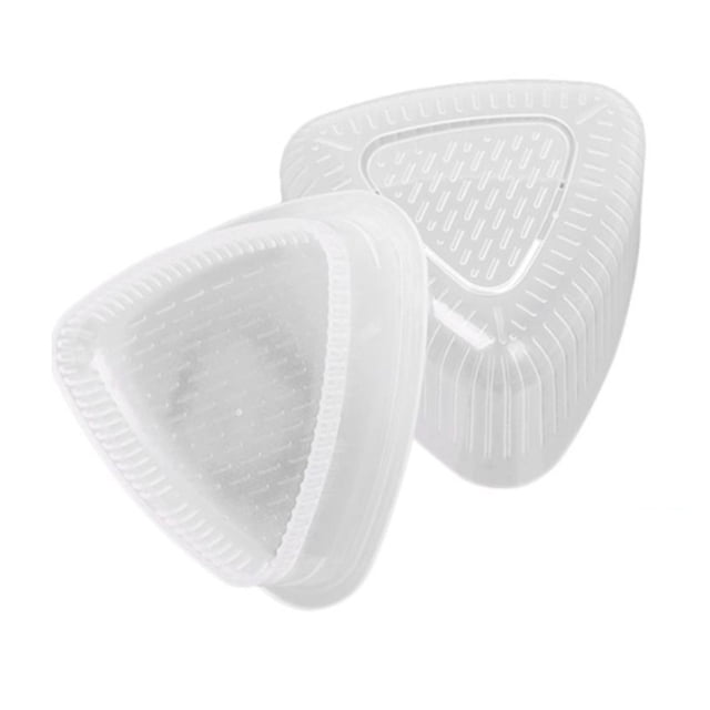 2 moldes triangulares para hacer bolas de arroz, ideales para hacer sushi, algas marinas, bento y algas tostadas secas.