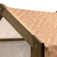 thumbnail image 5 of Geometric Pet House, Retro Style Grunge Looking Pattern with Square Tiles Rough Graphic, Outdoor & Indoor Portable Dog Kennel with Pillow and Cover, 5 Sizes, Pale Orange Vermilion, by Ambesonne, 5 of 5