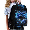 thumbnail image 3 of Yuyamidu Dolphin Backpack for Girls 8-10 with Lunch Box, Pencil Pouch, Water Bottle Holder & Keychain, 5 Piece Set Kids School Bag 3rd-5th Grade, 17 Inch Lightweight Sturdy Bookbag with Multi Pocket, 3 of 7