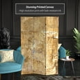 thumbnail image 2 of Red Lantern 6 ft. Tall Sandy Meadow Canvas Room Divider - Natural Three Panel Screen, 2 of 5