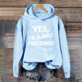thumbnail image 2 of Hilzaten Womens Hooded Sweatshirt Loosse Long Sleeve Pullover Print Sweatshirt for Women, 2 of 7