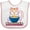 White and Pink, variant on Inktastic I Love Noodles with Cat Illustration Boys or Girls Baby Bib