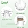 thumbnail image 3 of 12 Pcs Plastic Bud Vases, Clear Hydroponic Vases with Jute Twines & Wrapping Ribbon, Bulk Flower Vases for Centerpieces, Plant Containers for Flower Arrangement and Decoration, 3 of 5