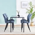 thumbnail image 3 of Ansley&HosHo Rectangular Dining Table Dining Room Home Furniture Glass Black, 3 of 3