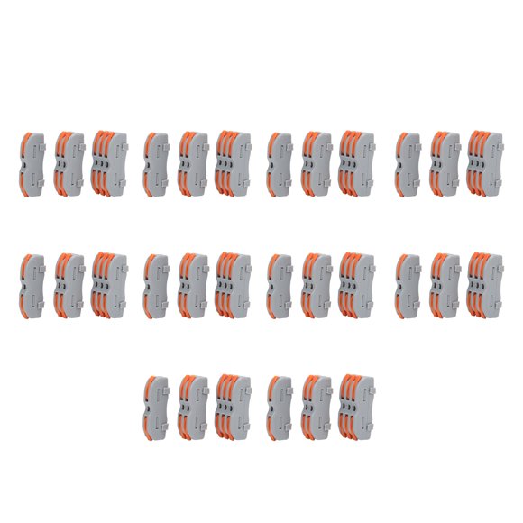 Quick Terminal Block, Lever Nut Assortment Conductor 30Pcs Infinitely Variable for Motors for Lighting for Electrical Control