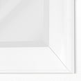 thumbnail image 5 of Head West Contemporary Glossy White Framed Beveled Accent Wall Vanity Mirror - 27.5 x 33.5, 5 of 6